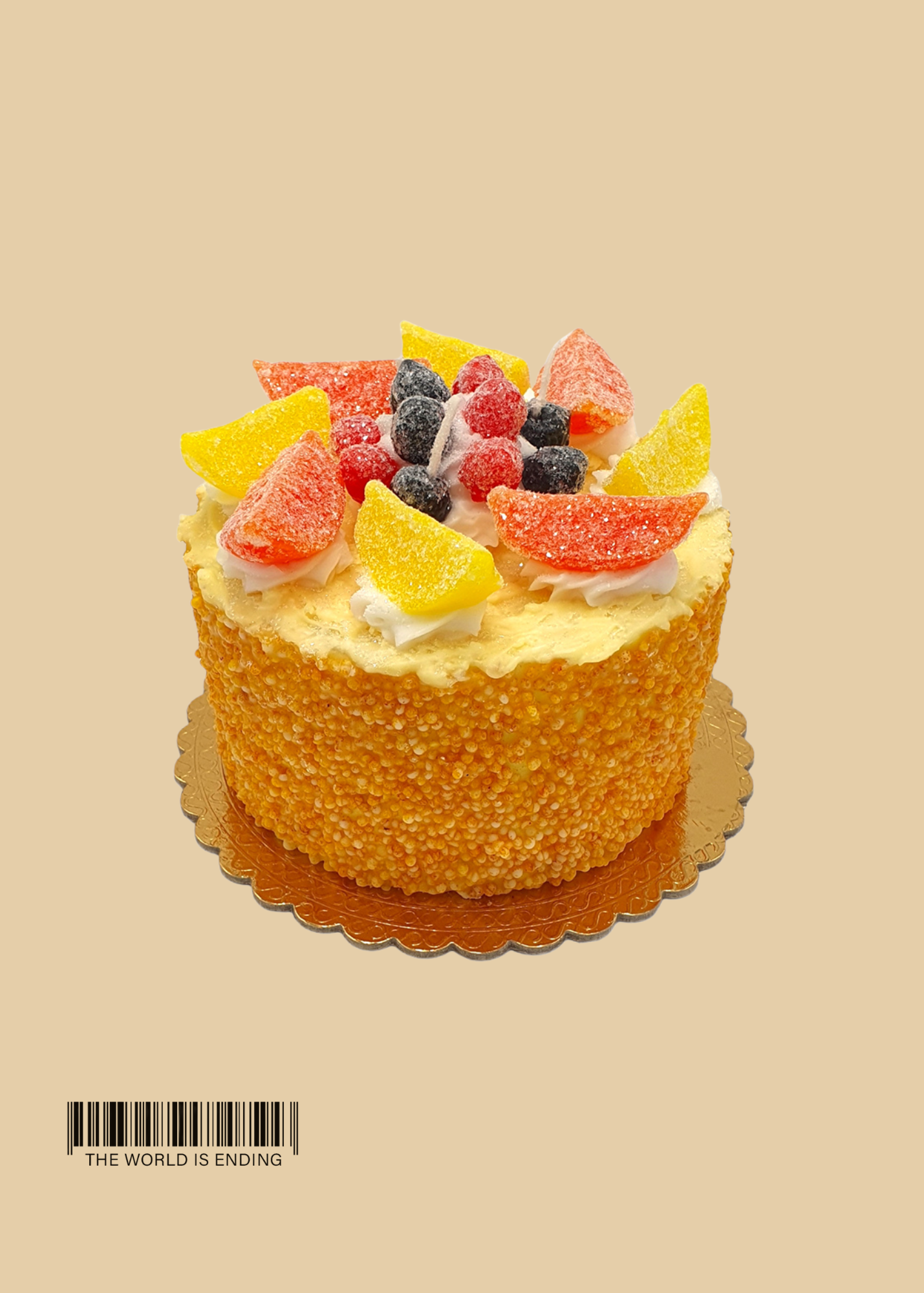 CANDIED FRUIT CAKE CANDLE