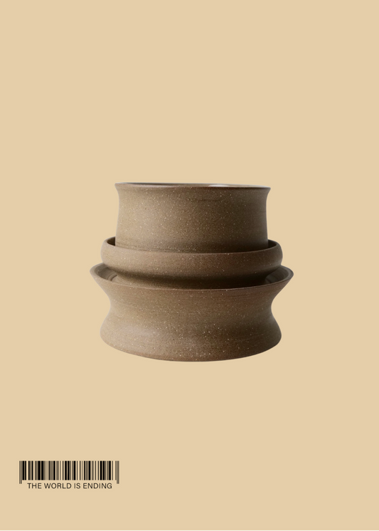 DARA SCHUMAN - MATTE BROWN CUP