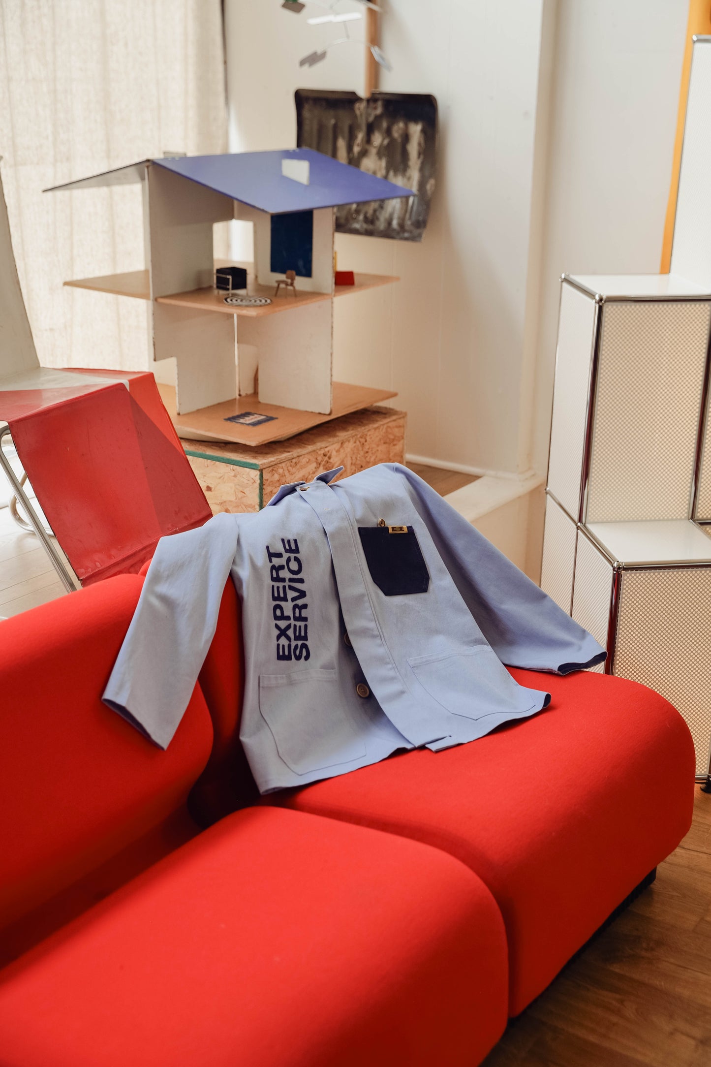 COE X NOEL MERCADO: EXPERT SERVICE CHORE COAT DRESDEN BLUE